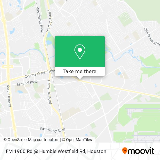 FM 1960 Rd @ Humble Westfield Rd map