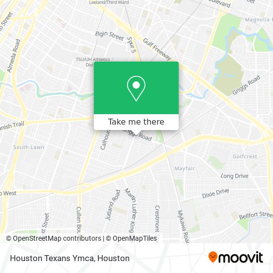 Houston Texans Ymca map