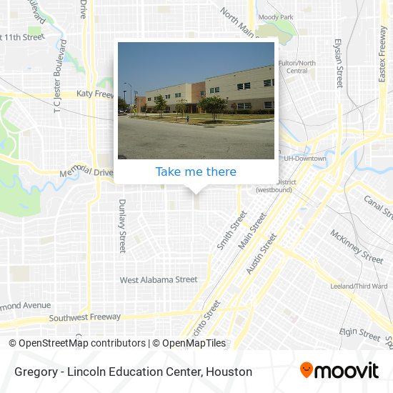 Gregory - Lincoln Education Center map