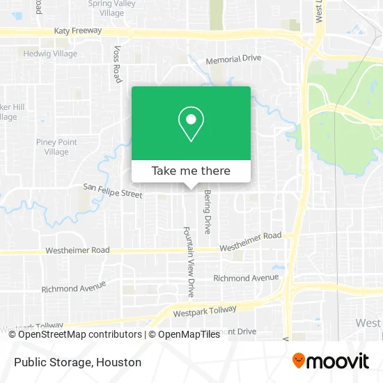 Public Storage map