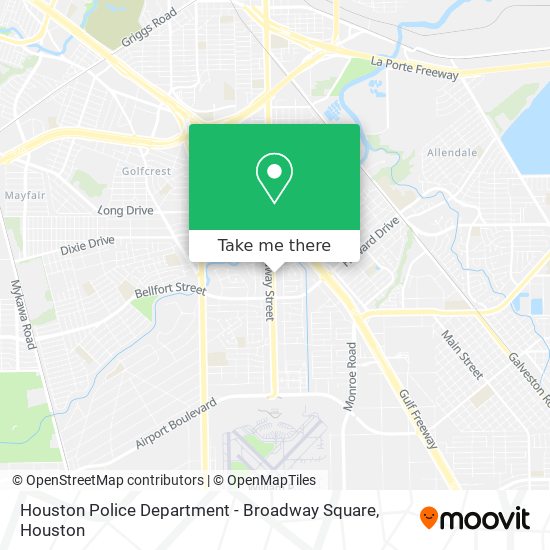 Mapa de Houston Police Department - Broadway Square