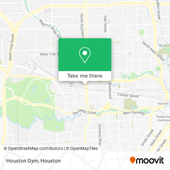 Houston Gym map