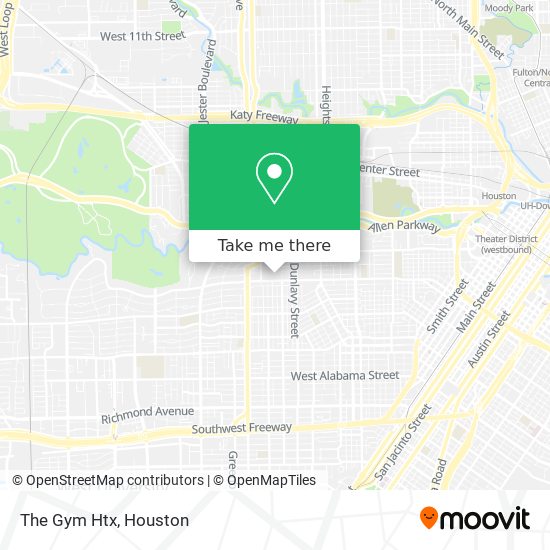 The Gym Htx map