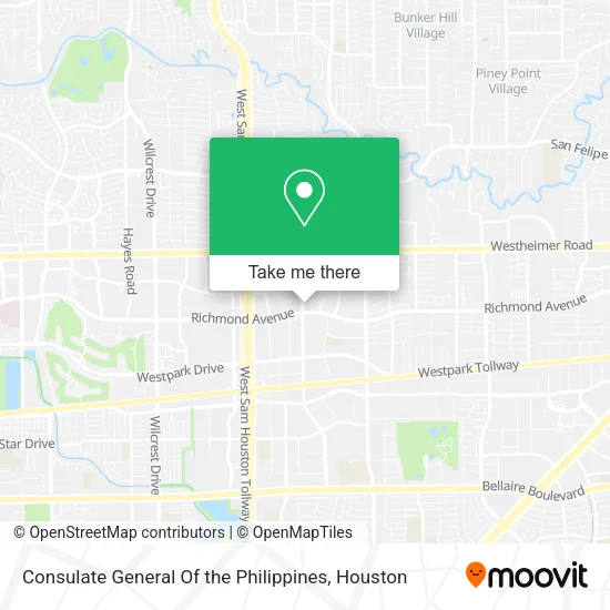 Mapa de Consulate General Of the Philippines