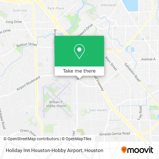 Holiday Inn Houston-Hobby Airport map