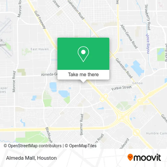 Almeda Mall map
