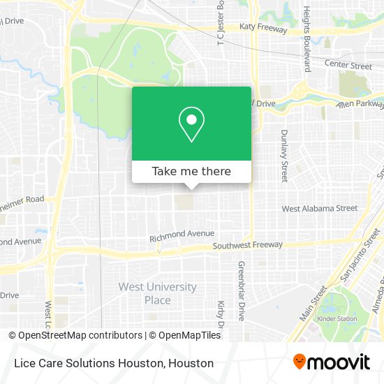 Mapa de Lice Care Solutions Houston