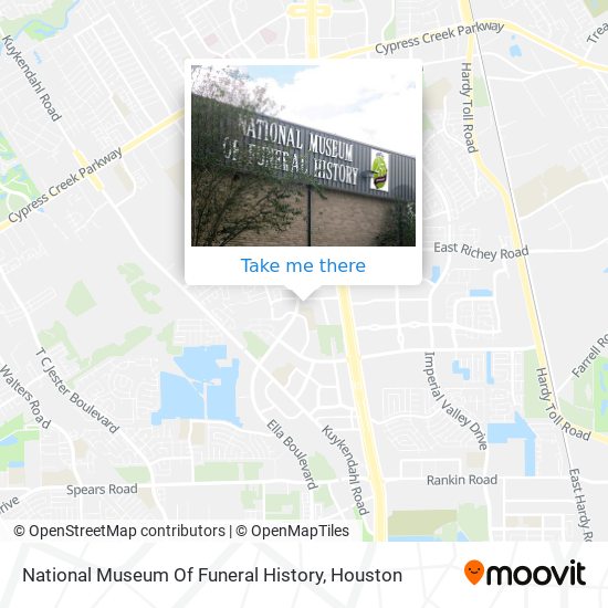 National Museum Of Funeral History map