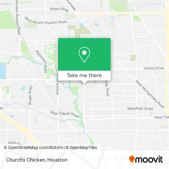 Church's Chicken map