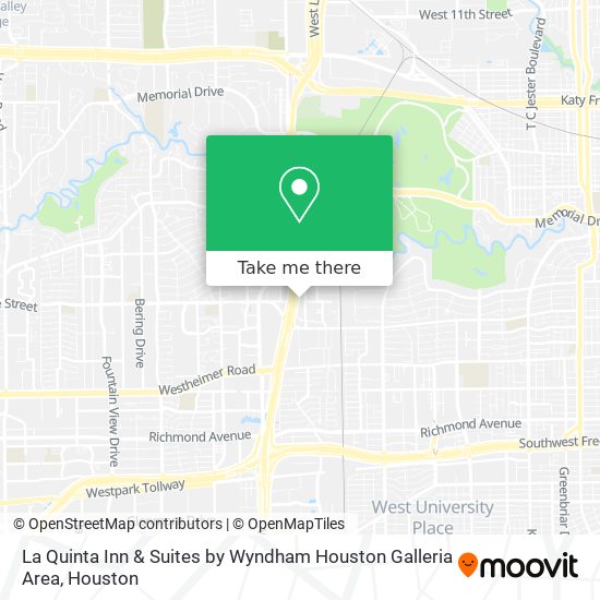 Mapa de La Quinta Inn & Suites by Wyndham Houston Galleria Area