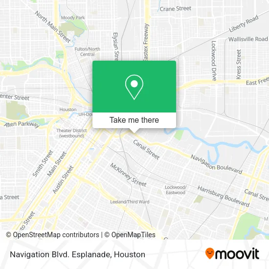 Navigation Blvd. Esplanade map