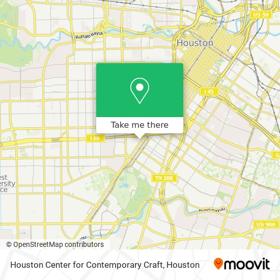 Mapa de Houston Center for Contemporary Craft