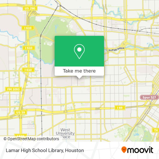 Mapa de Lamar High School Library
