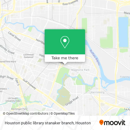 Houston public library stanaker branch map