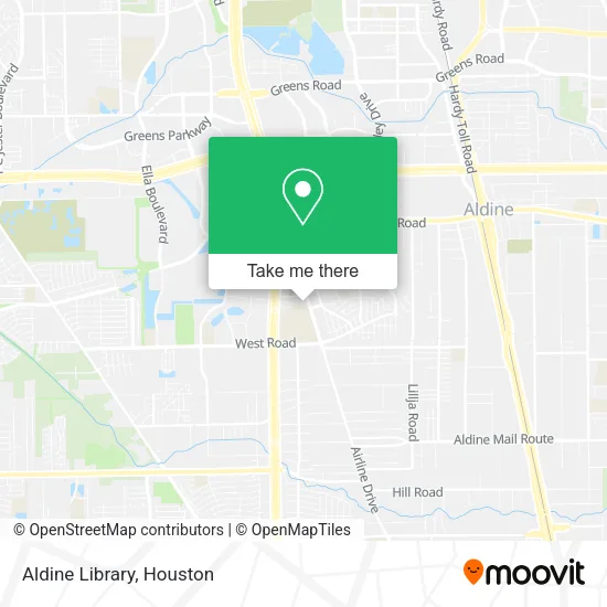 Aldine Library map