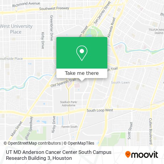 Mapa de UT MD Anderson Cancer Center South Campus Research Building 3