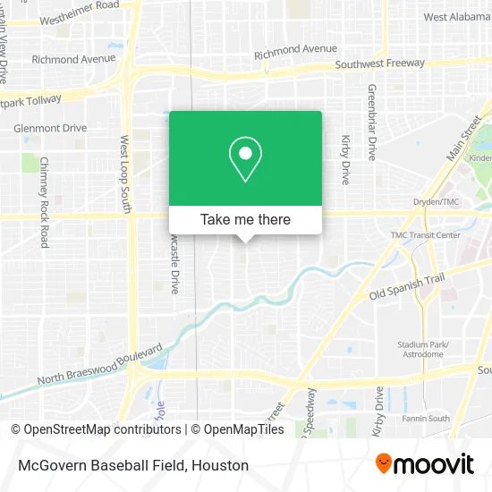 McGovern Baseball Field map