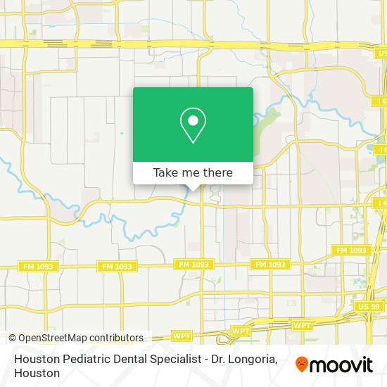 Houston Pediatric Dental Specialist - Dr. Longoria map