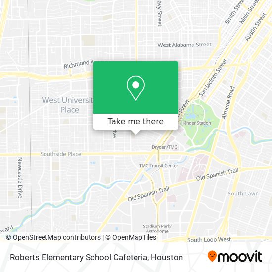 Mapa de Roberts Elementary School Cafeteria