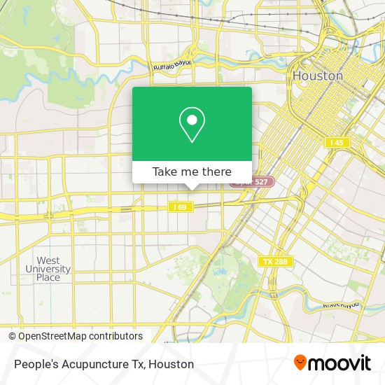 Mapa de People's Acupuncture Tx