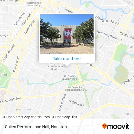 Cullen Performance Hall map