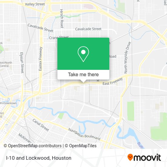 How to get to I10 and Lockwood in Houston by bus or light rail?