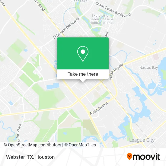 Webster, TX map