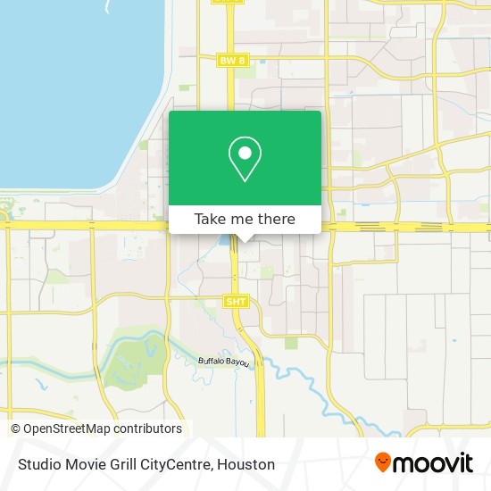 Studio Movie Grill CityCentre map