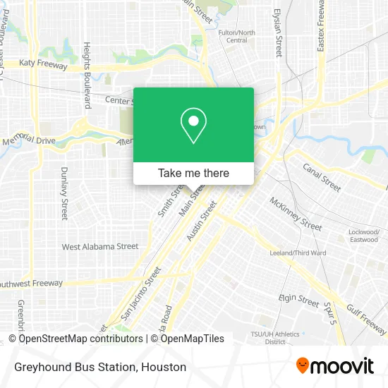 Mapa de Greyhound Bus Station