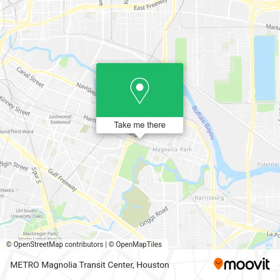 METRO Magnolia Transit Center map