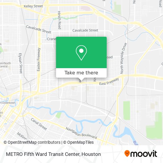 METRO Fifth Ward Transit Center map