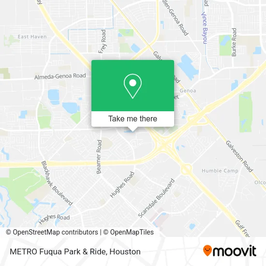 Mapa de METRO Fuqua Park & Ride