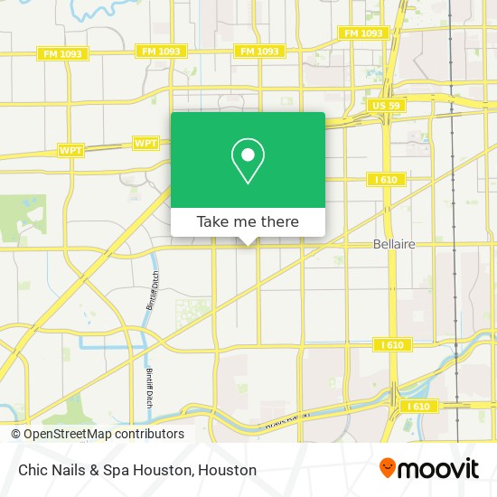Chic Nails & Spa Houston map