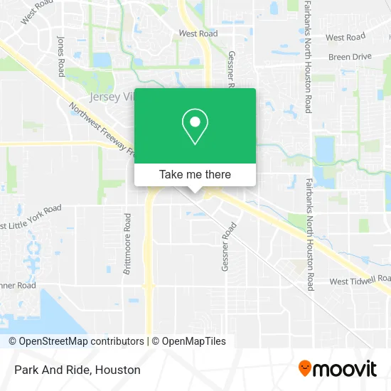 Mapa de Park And Ride