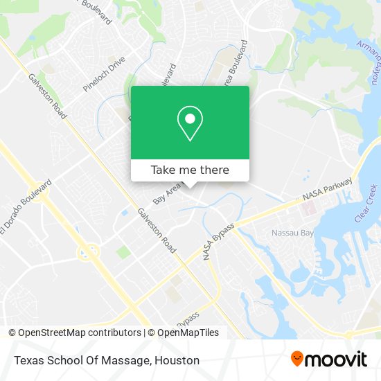 Mapa de Texas School Of Massage