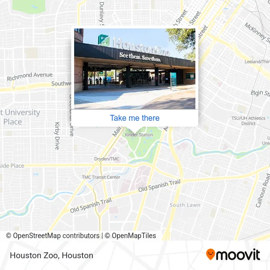 Houston Zoo map
