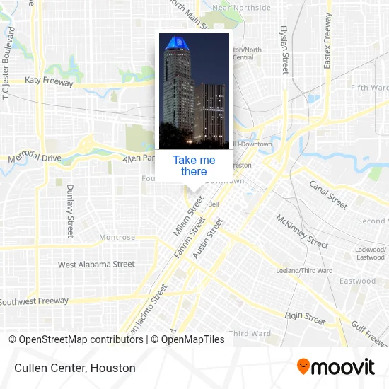 Cullen Center map