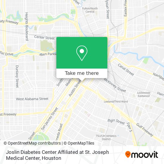 Joslin Diabetes Center Affiliated at St. Joseph Medical Center map