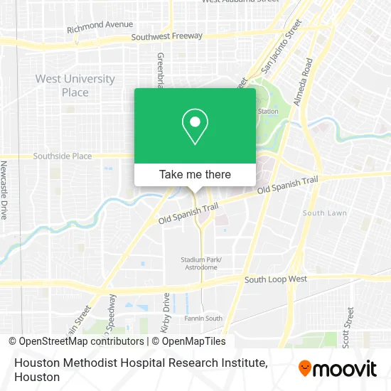 Houston Methodist Hospital Research Institute map