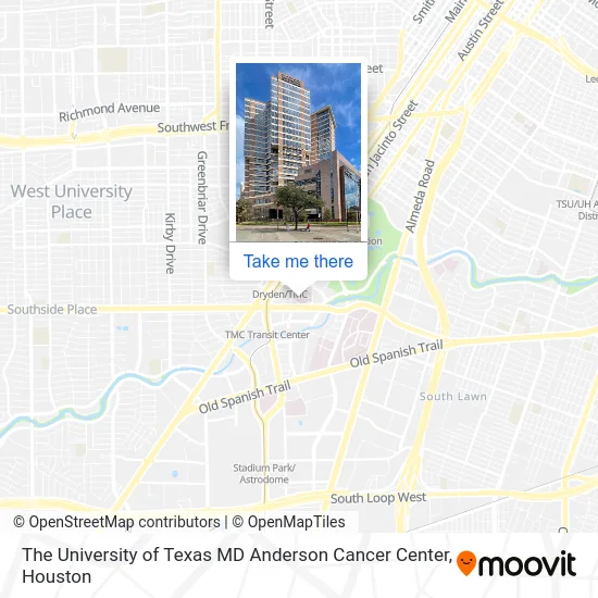 Mapa de The University of Texas MD Anderson Cancer Center