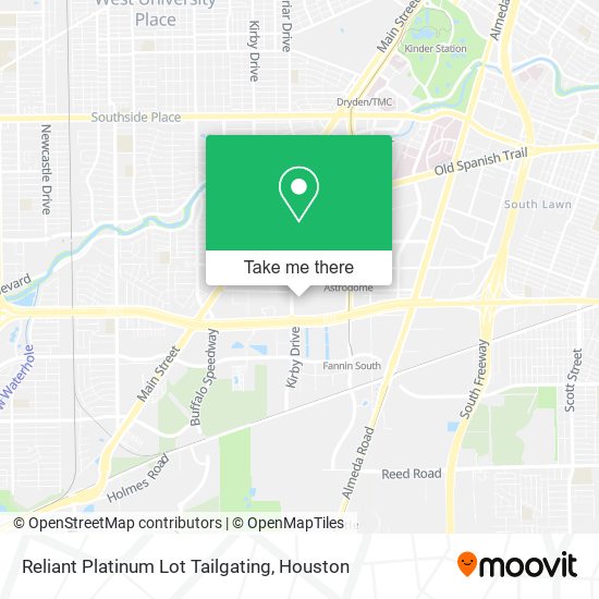 Mapa de Reliant Platinum Lot Tailgating