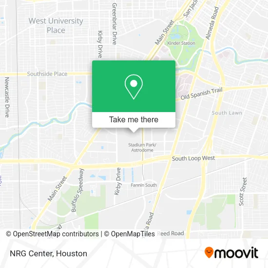 Mapa de NRG Center