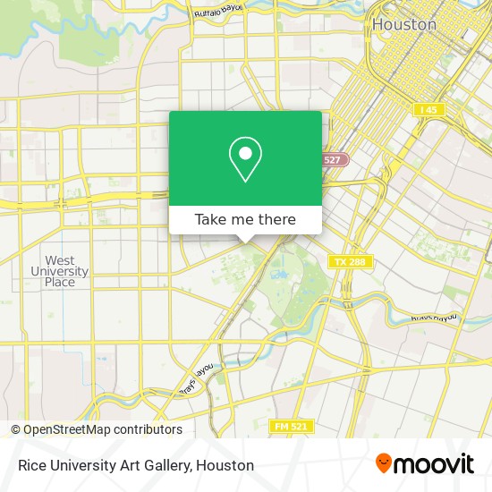 Rice University Art Gallery map