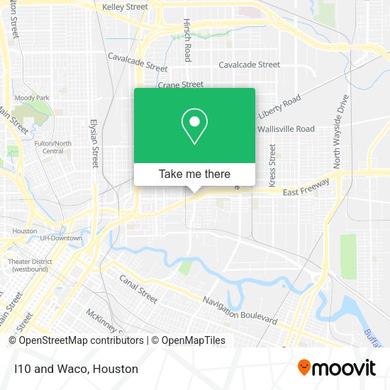 I10 and Waco map
