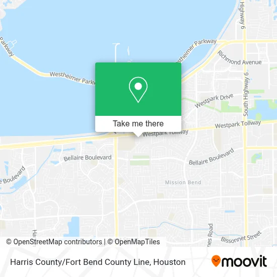Harris County / Fort Bend County Line map