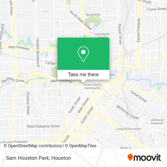 Sam Houston Park map