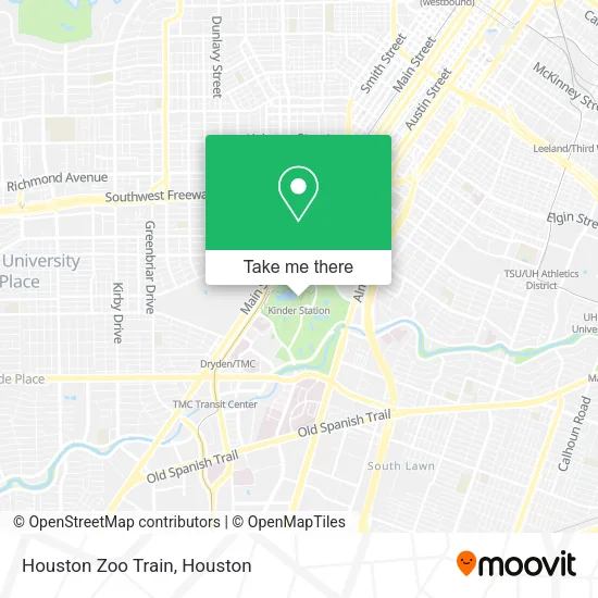 Houston Zoo Train map