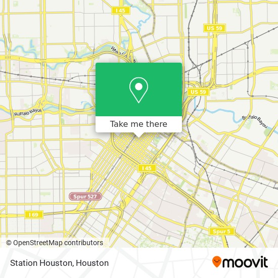 Station Houston map