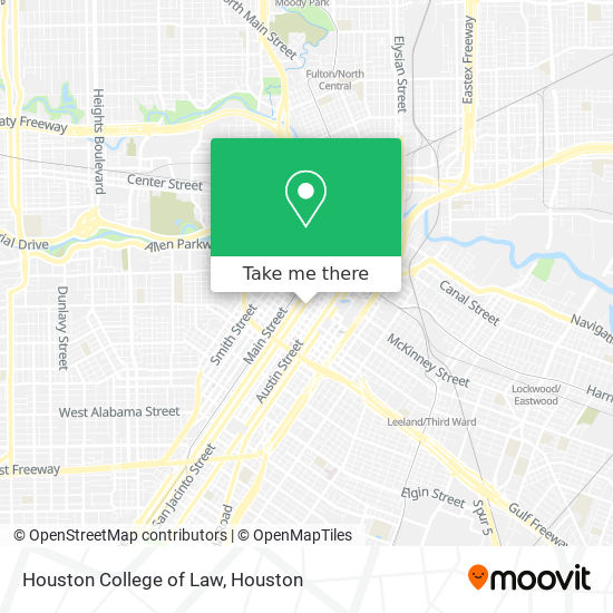 Mapa de Houston College of Law