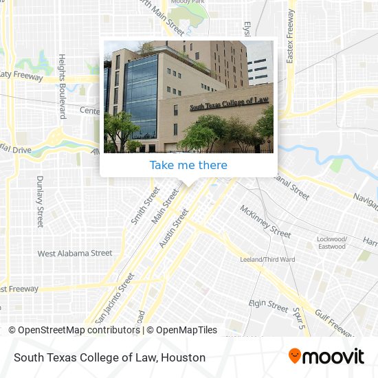 Mapa de South Texas College of Law